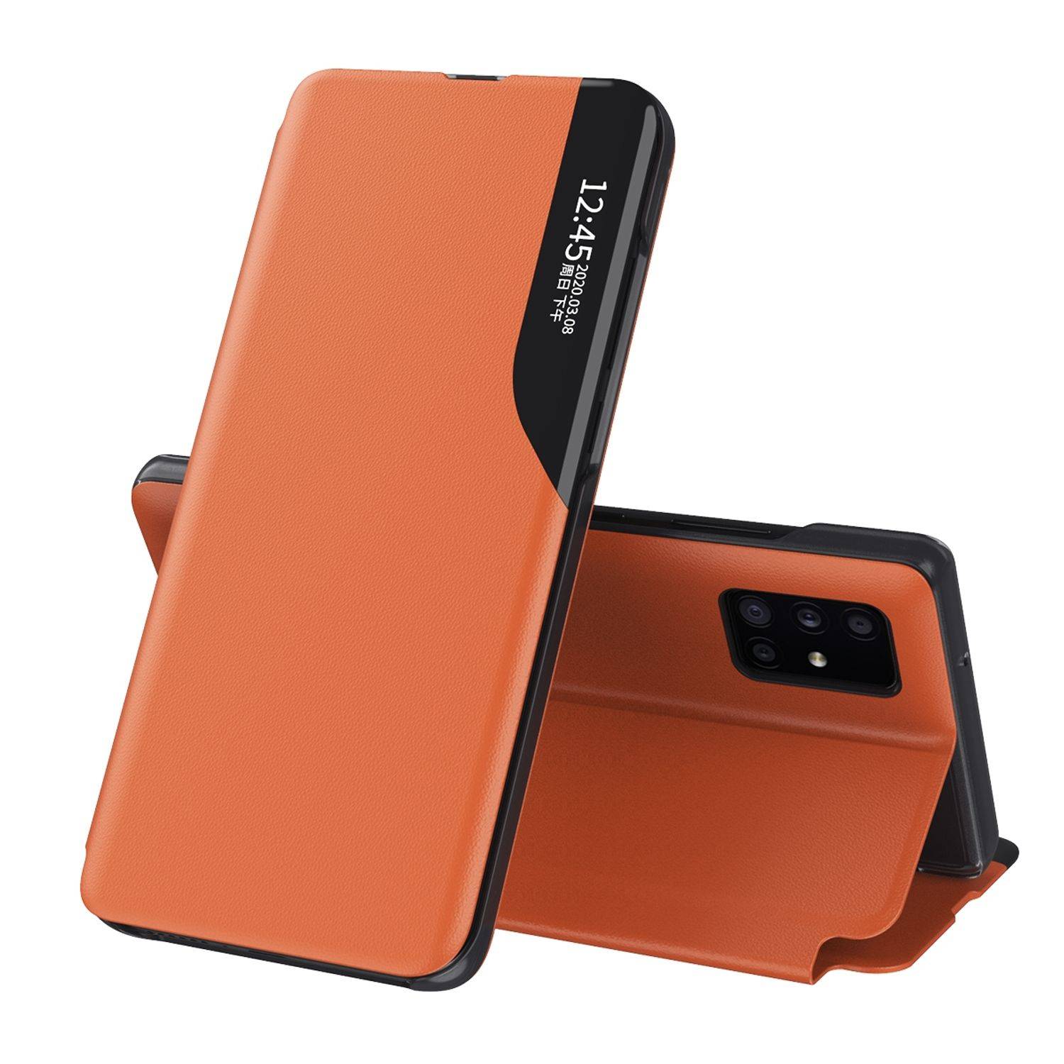 Hülle kompatibel mit Samsung Galaxy A32 5G Kunststoff Full Cover Handyhülle - Case Orange