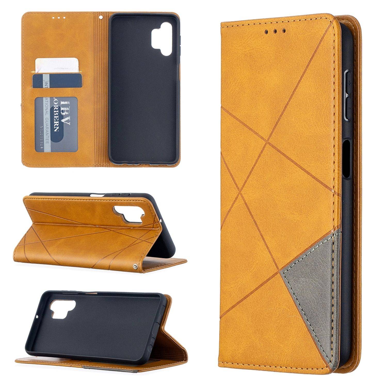 Samsung Galaxy A32 5G Handyhülle Bookcover Gelb