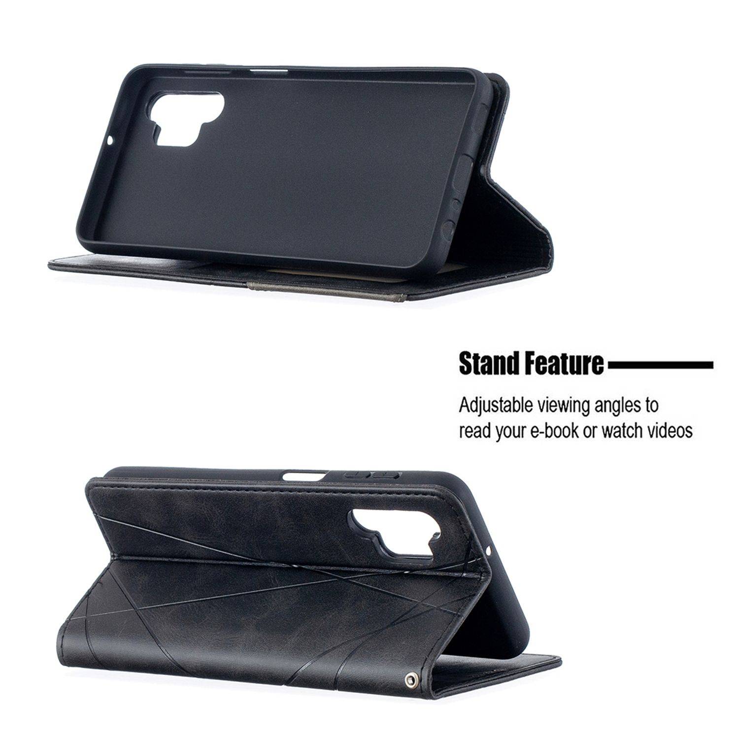 Samsung Galaxy A32 5G Handyhülle Bookcover Schwarz