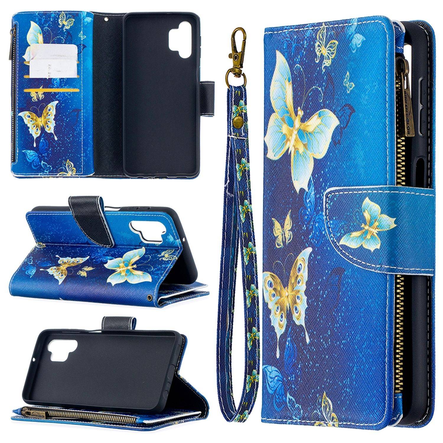 Samsung Galaxy A32 5G Handyhülle Bookcover Blau