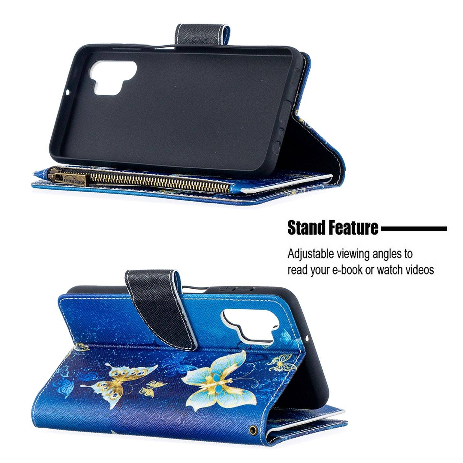 Samsung Galaxy A32 5G Handyhülle Bookcover Blau