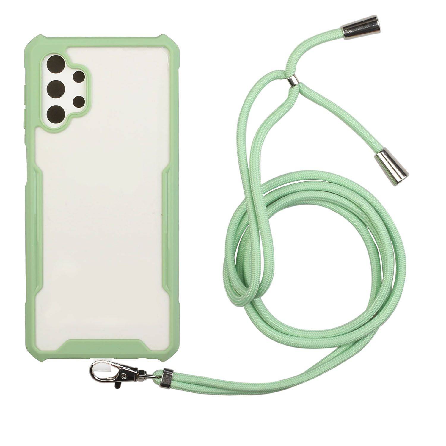 Hülle kompatibel mit Samsung Galaxy A32 5G Kunststoff Handykette Cover - Case Handyhülle Grün