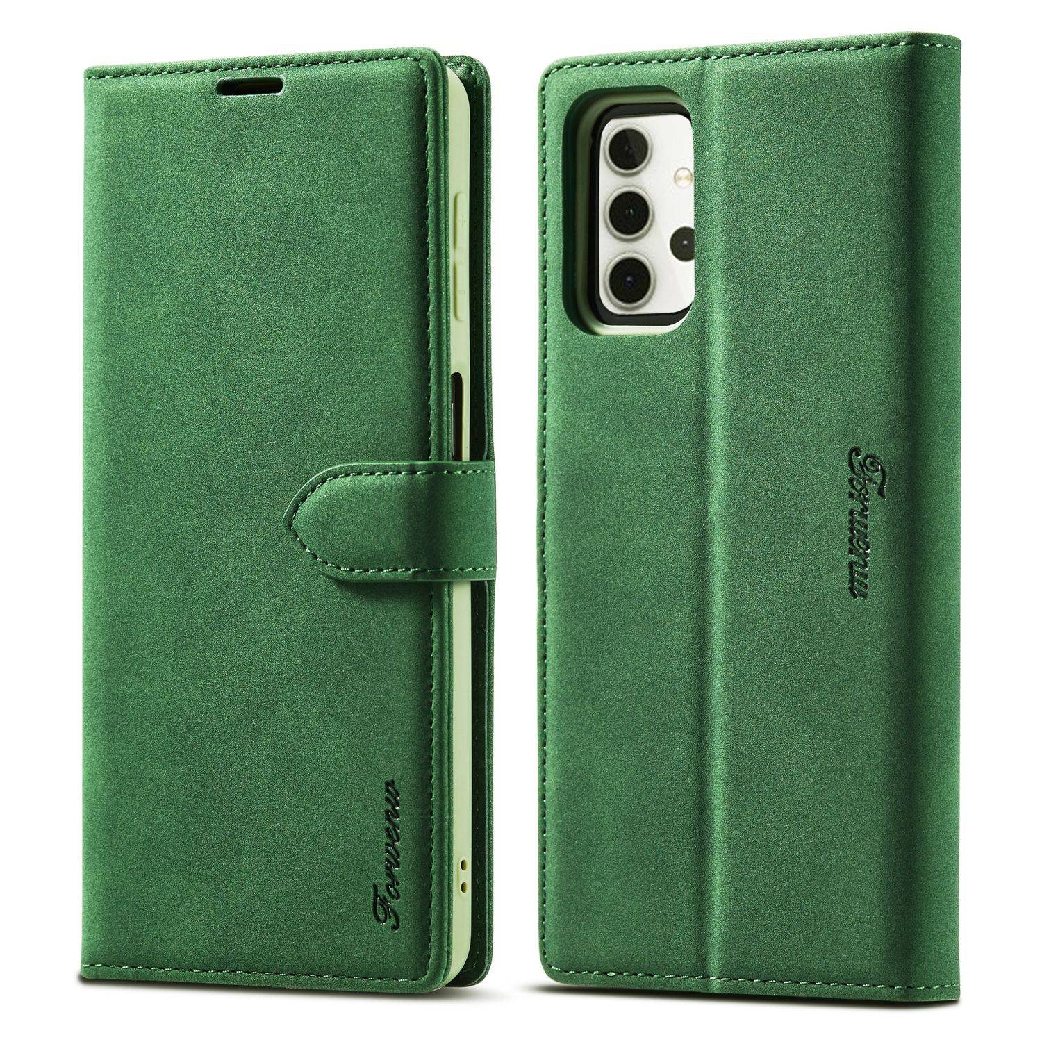 Samsung Galaxy A32 5G Handyhülle Bookcover Grün