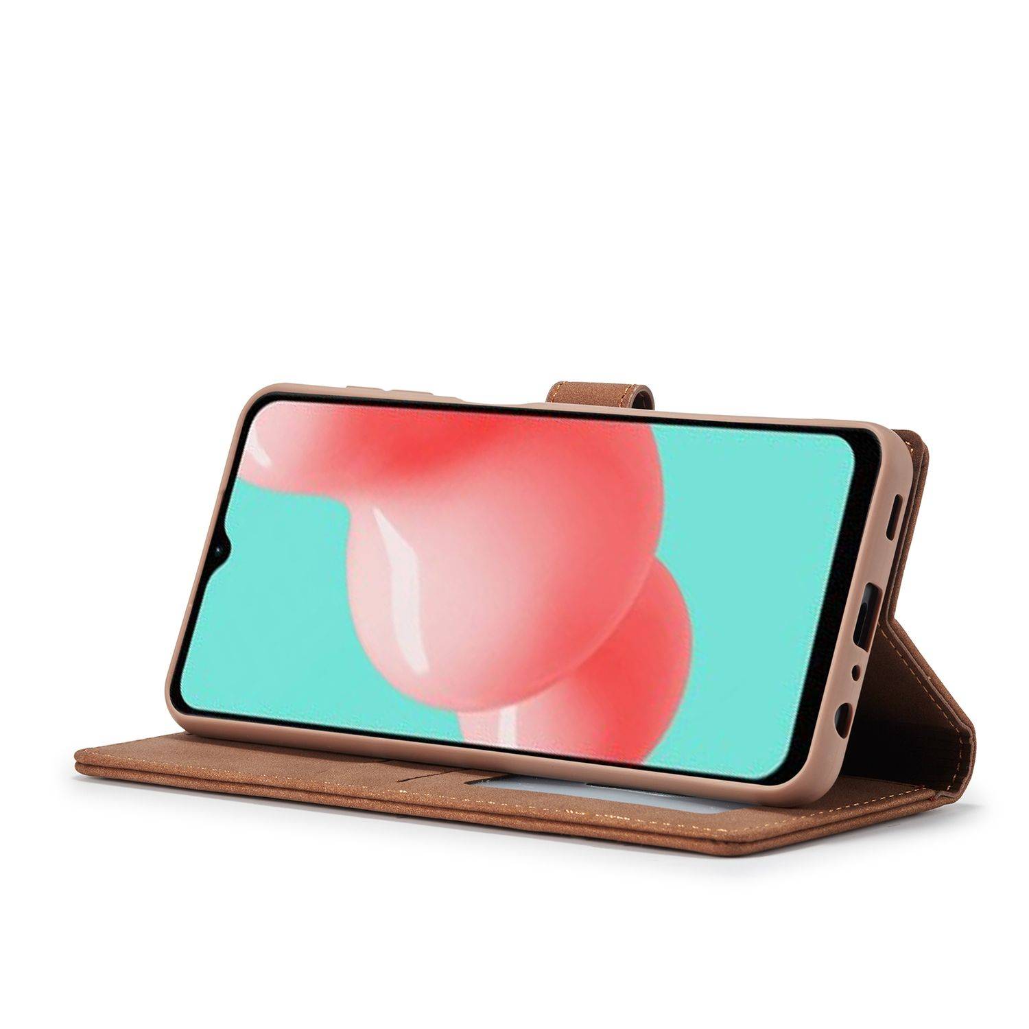 Samsung Galaxy A32 5G Handyhülle Bookcover Braun