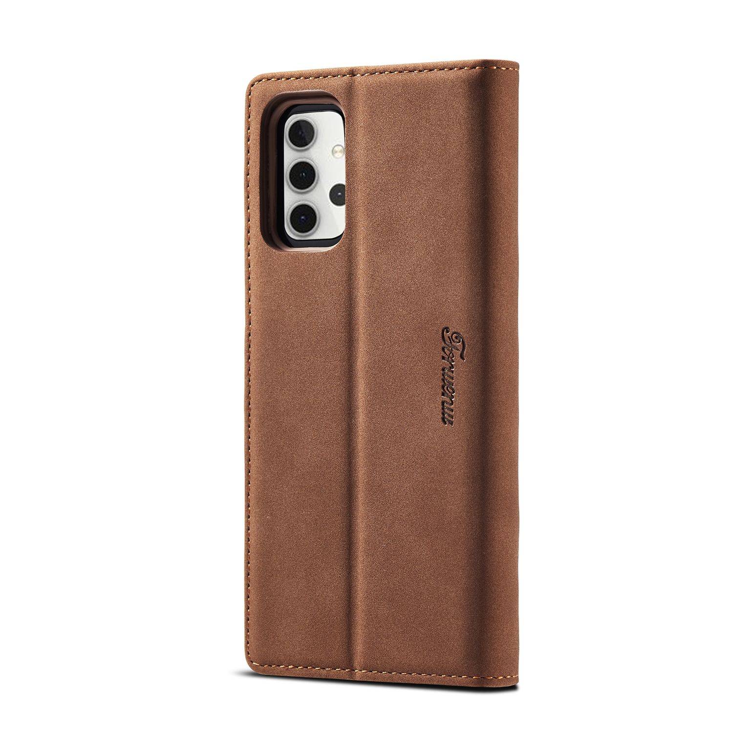 Samsung Galaxy A32 5G Handyhülle Bookcover Braun