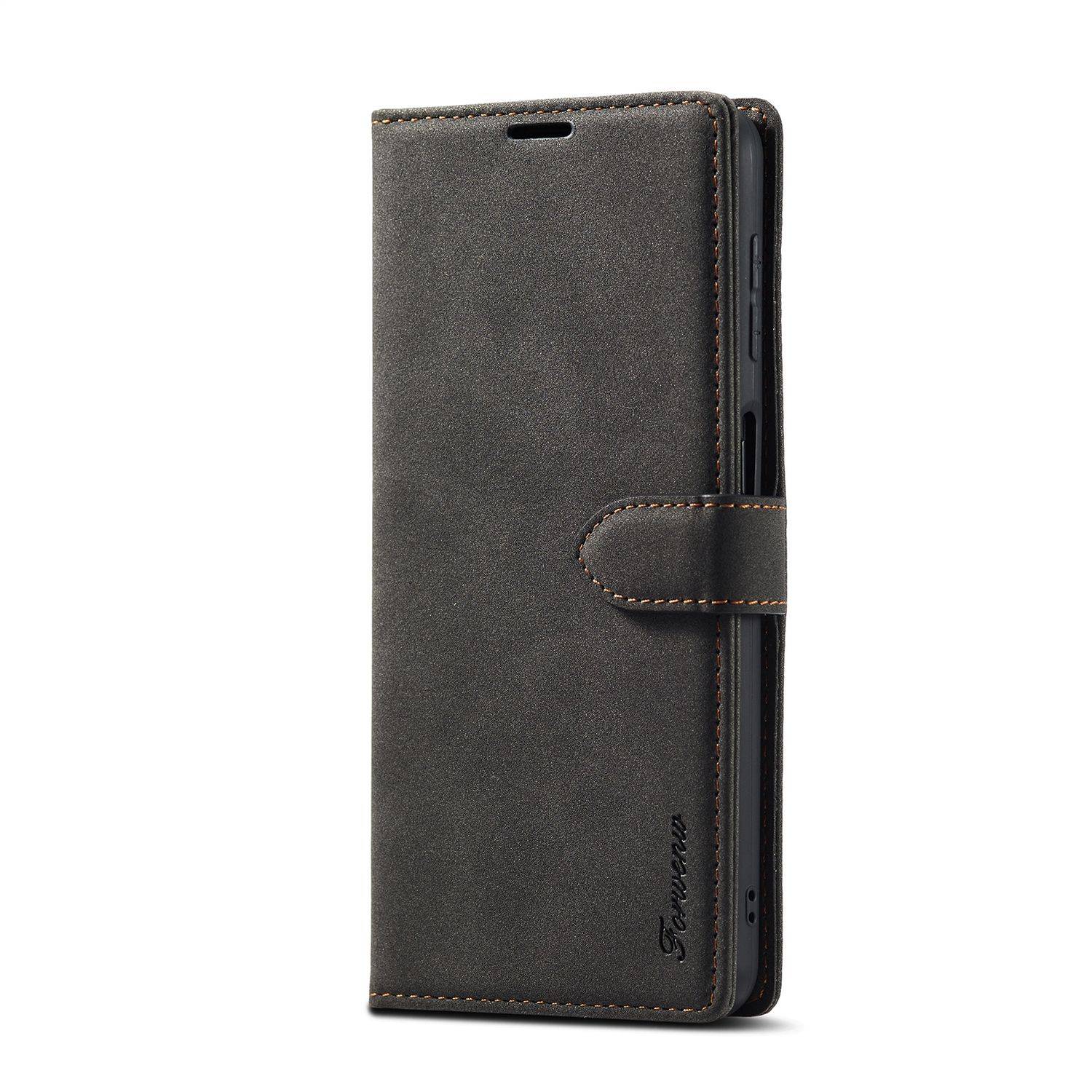 Hülle kompatibel mit Samsung Galaxy A32 5G Kunstleder Handyhülle - Handy Case Schwarz