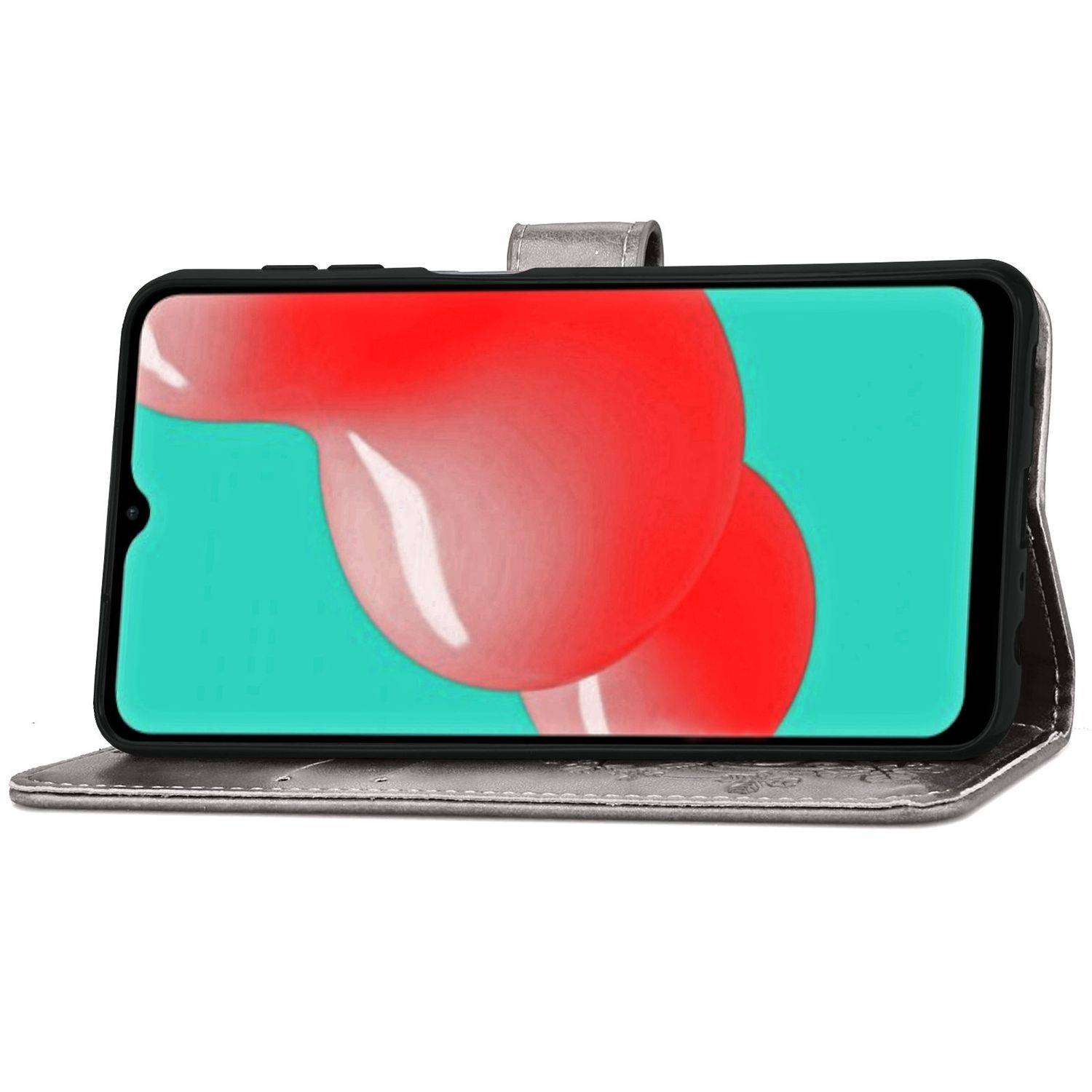 Samsung Galaxy A32 5G Handyhülle Bookcover Grau