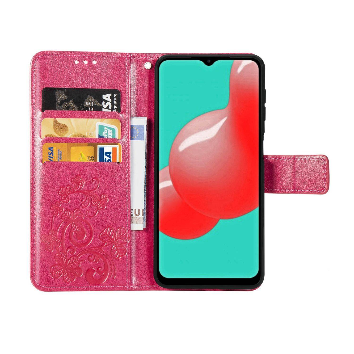 Samsung Galaxy A32 5G Handyhülle Bookcover Rosa
