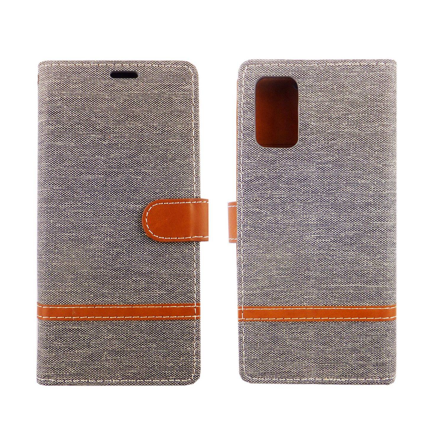 Samsung Galaxy S20 Plus Handyhülle Bookcover Grau