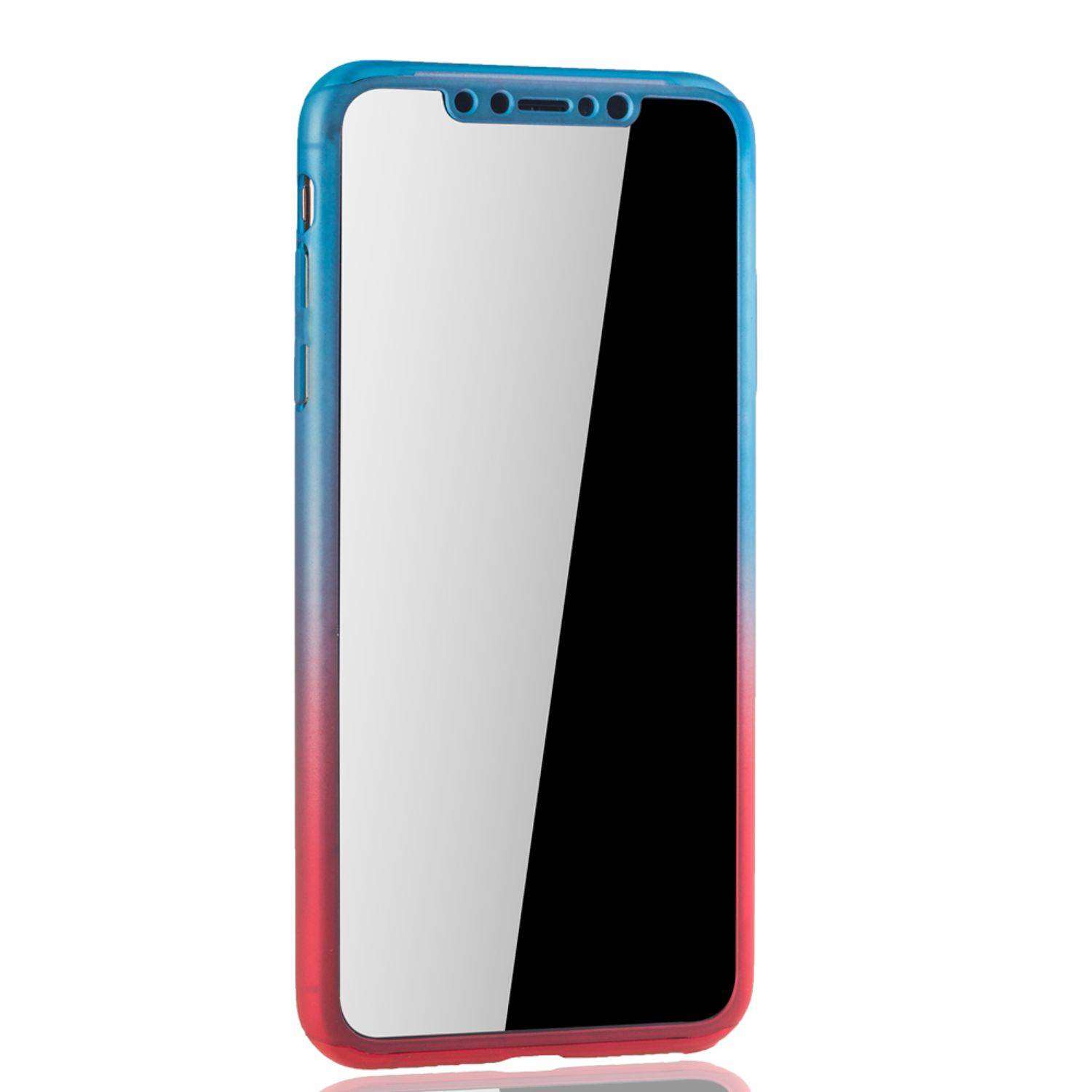 Apple iPhone XS Max Handyhülle 360 Grad Schutz Full Cover Mehrfarbig