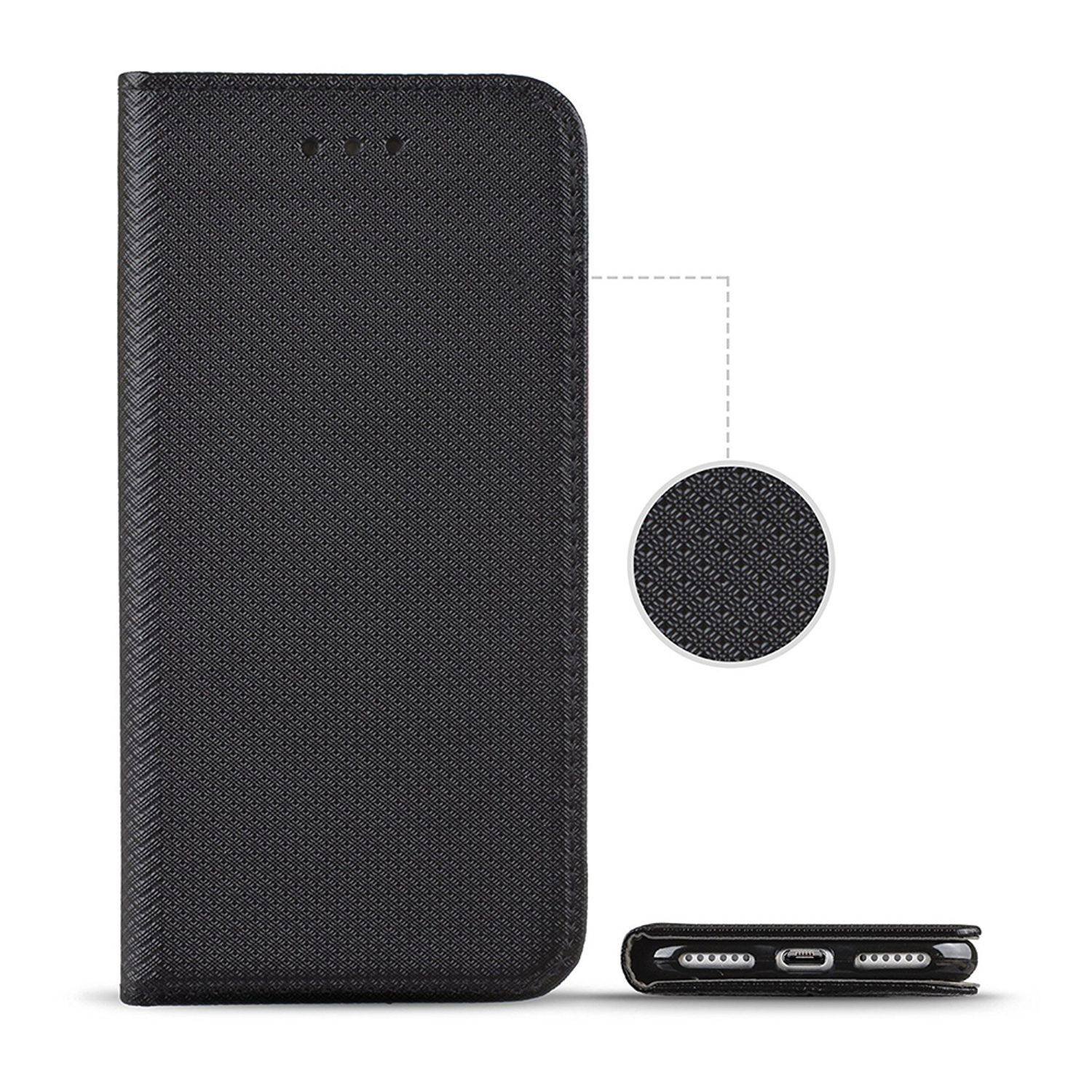 LG K22 Handyhülle Bookcover Schwarz