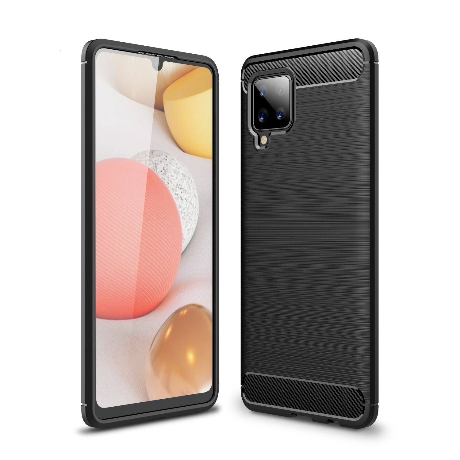 Samsung Galaxy A42 5G Handyhülle Backcover Schwarz