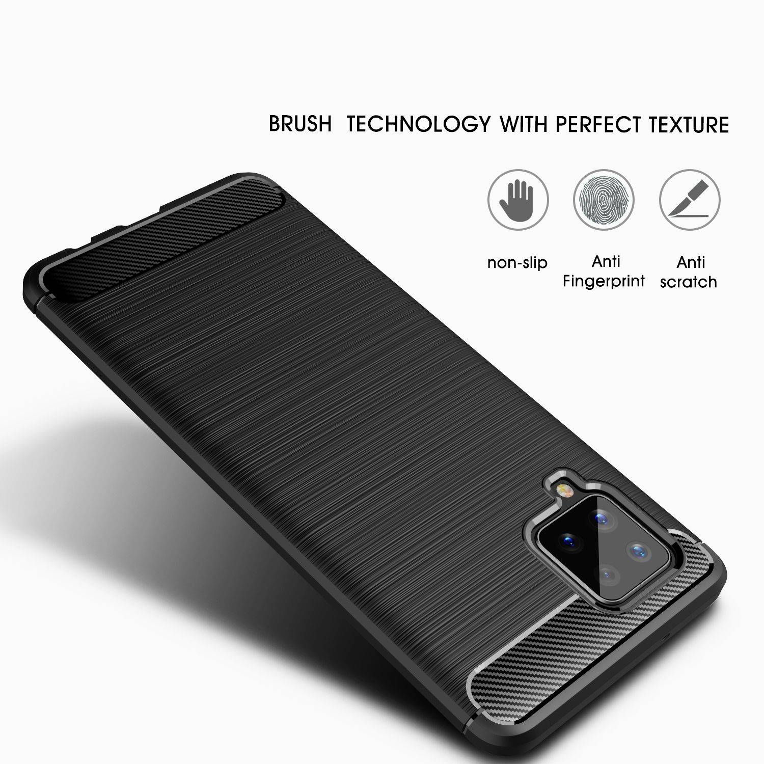Samsung Galaxy A42 5G Handyhülle Backcover Schwarz