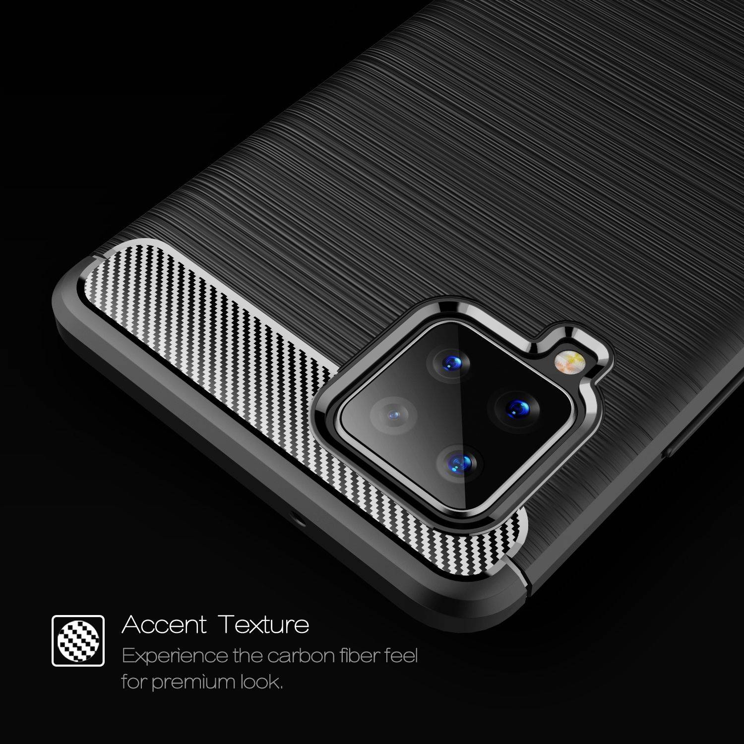 Samsung Galaxy A42 5G Handyhülle Backcover Schwarz