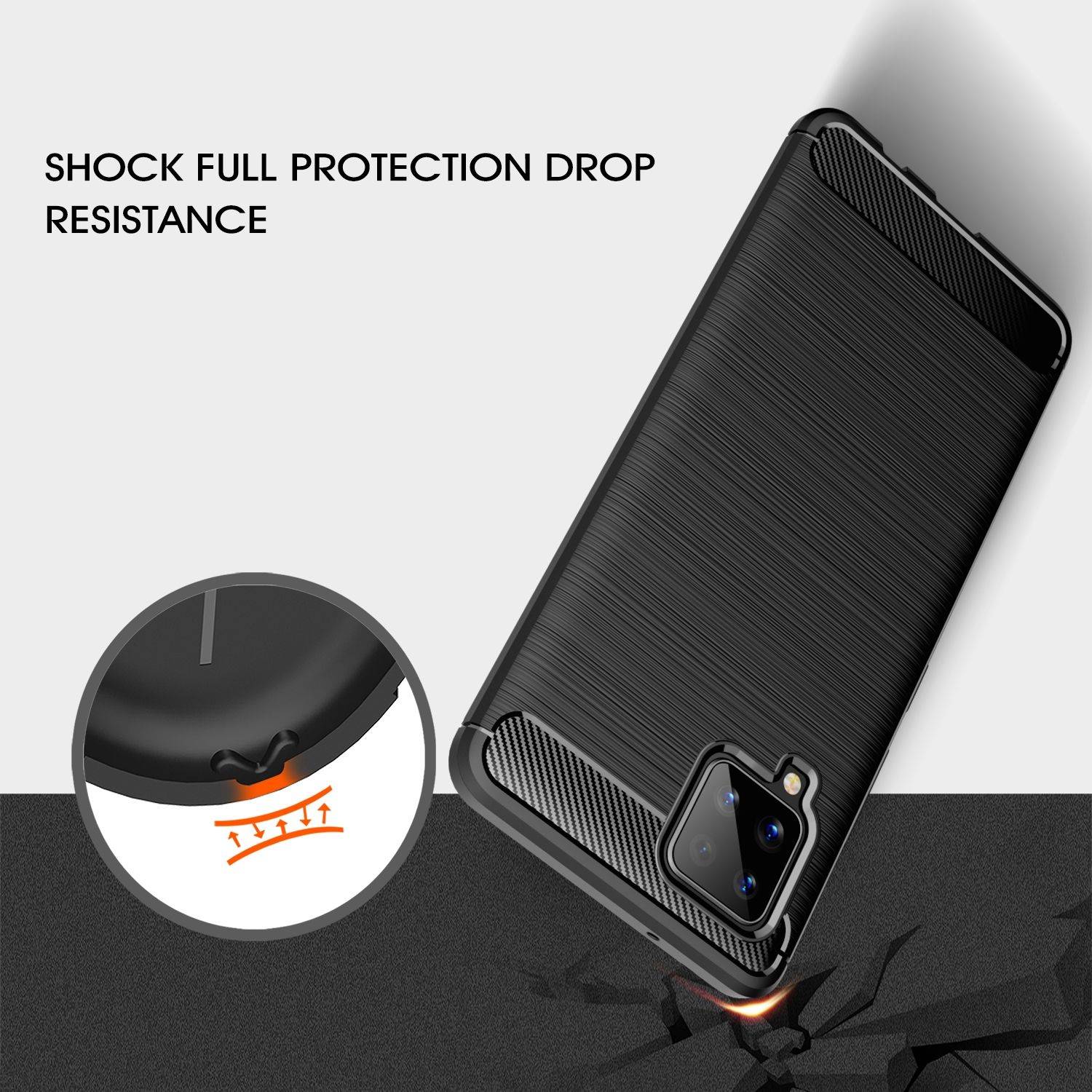 Samsung Galaxy A42 5G Handyhülle Backcover Schwarz