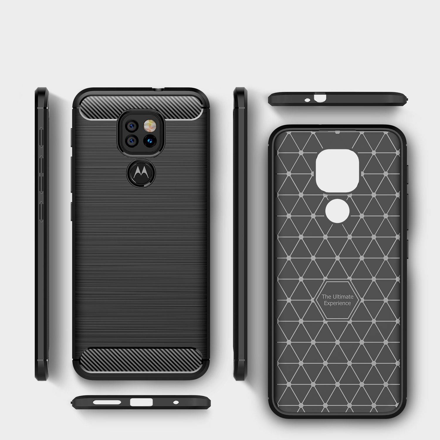Motorola Moto G9 Play Handyhülle Backcover Schwarz