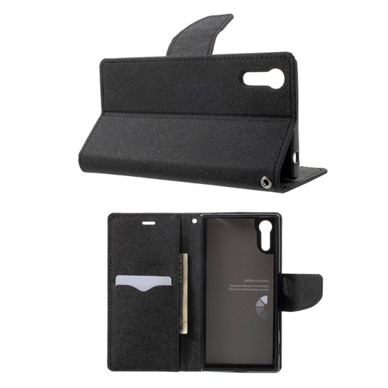 Apple iPhone 12 Pro Max Handyhülle Bookcover Schwarz