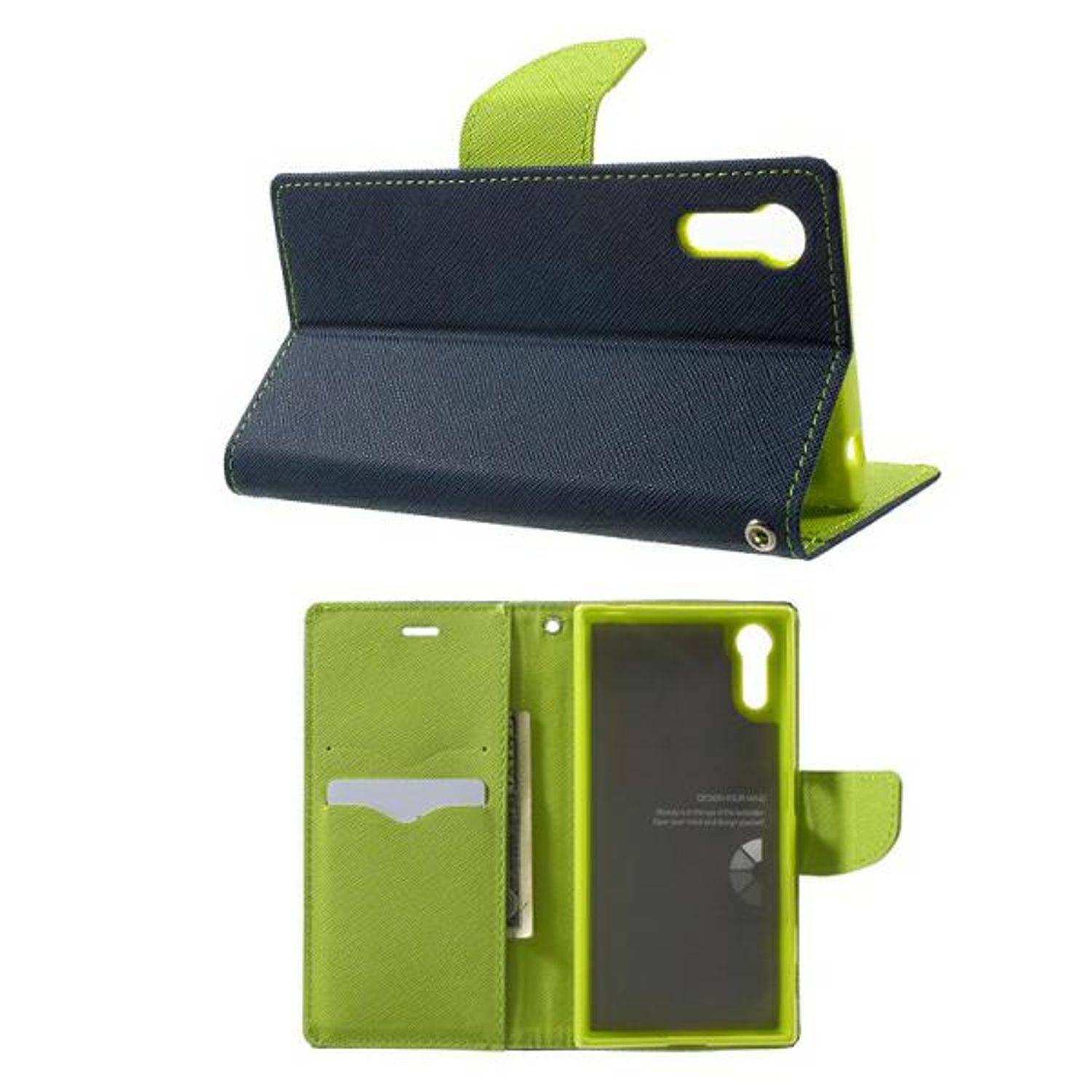 Apple iPhone 12 Pro Max Handyhülle Bookcover Blau