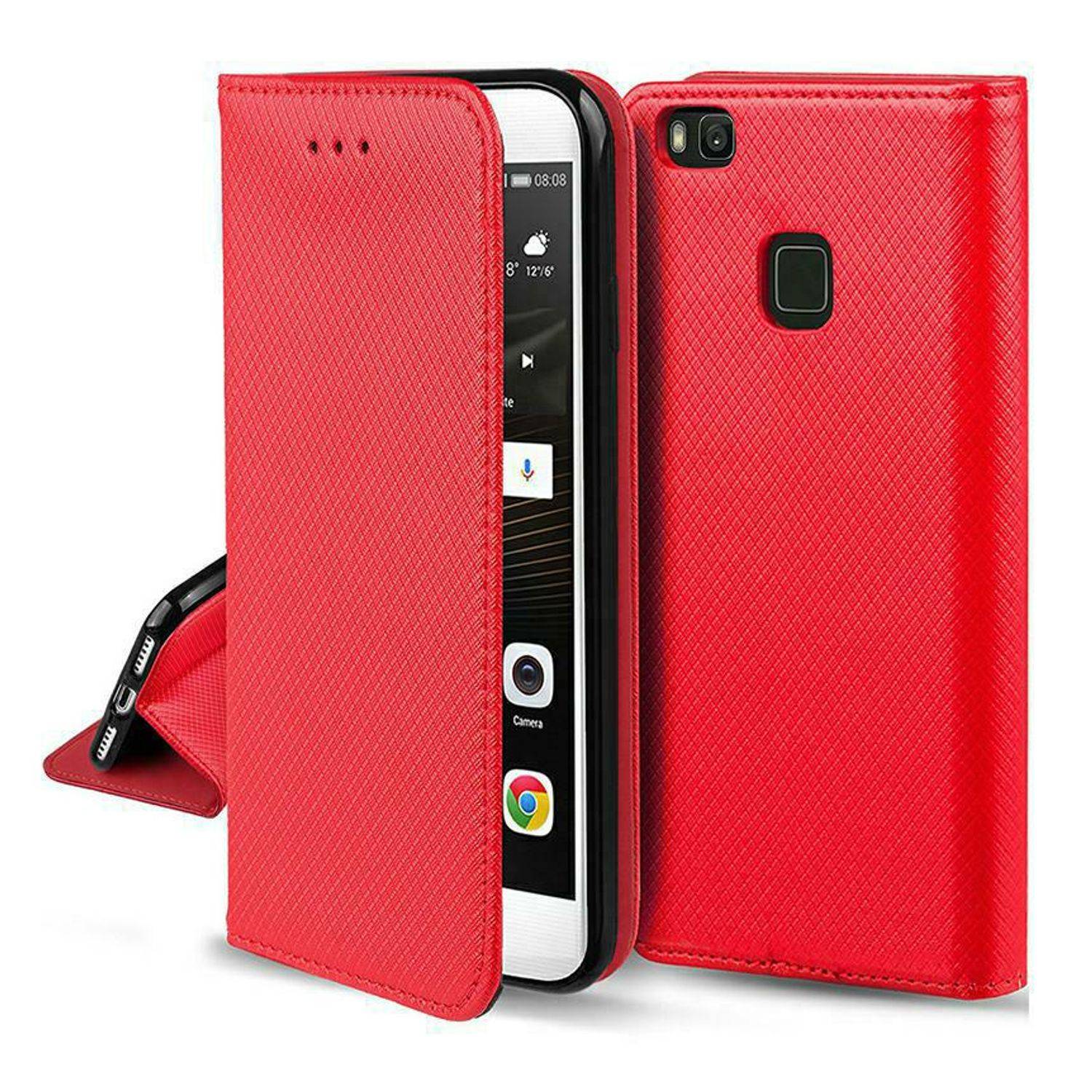 Oppo A91 Handyhülle Bookcover Rot