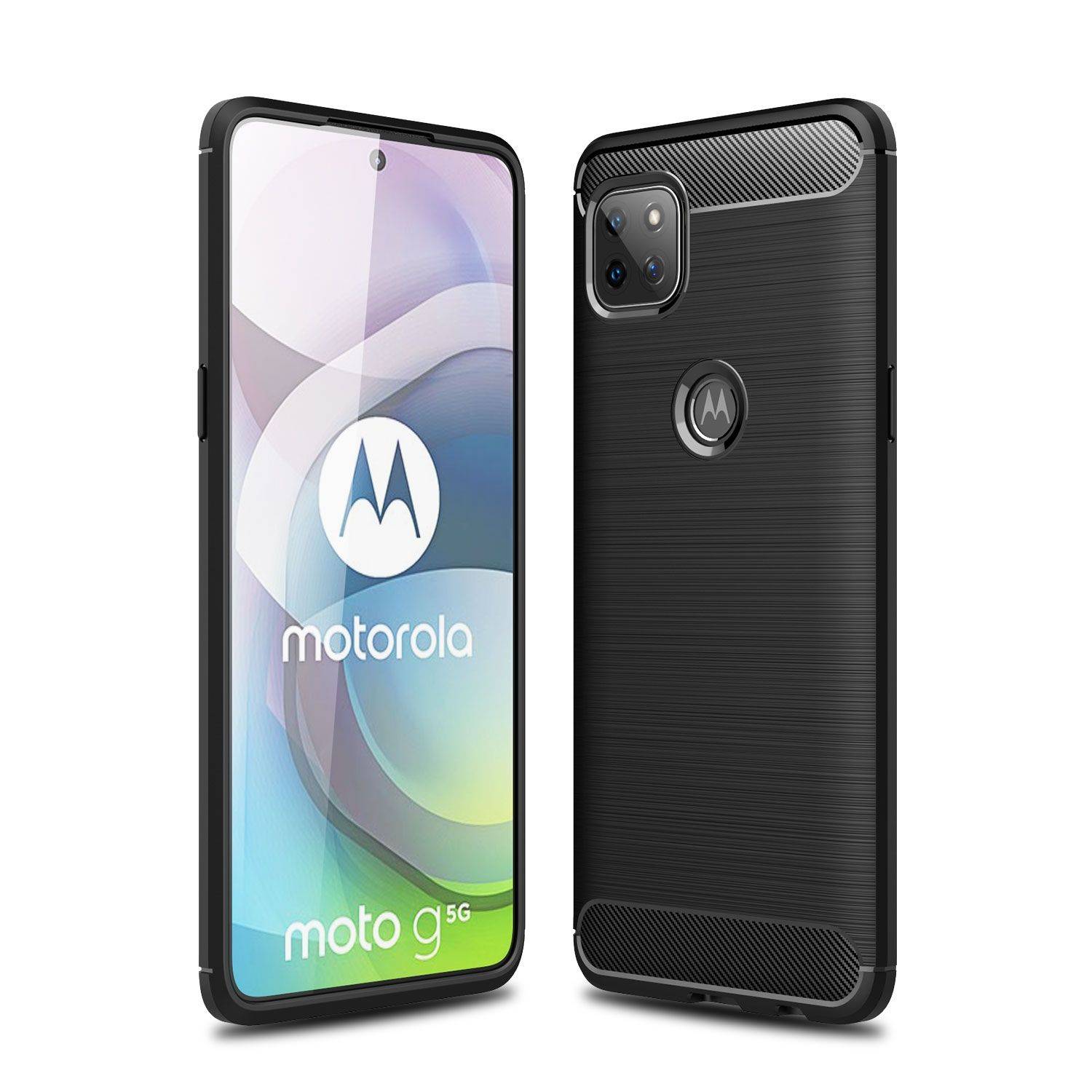Motorola Moto G 5G Handyhülle Backcover Schwarz