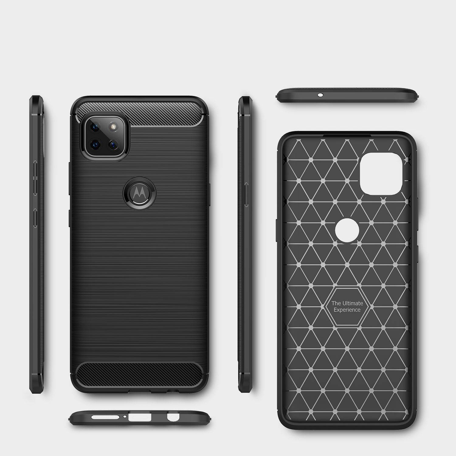 Motorola Moto G 5G Handyhülle Backcover Schwarz