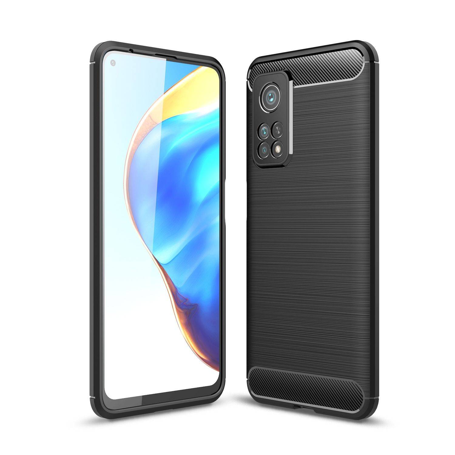 Xiaomi Mi 10T Pro Handyhülle Backcover Schwarz