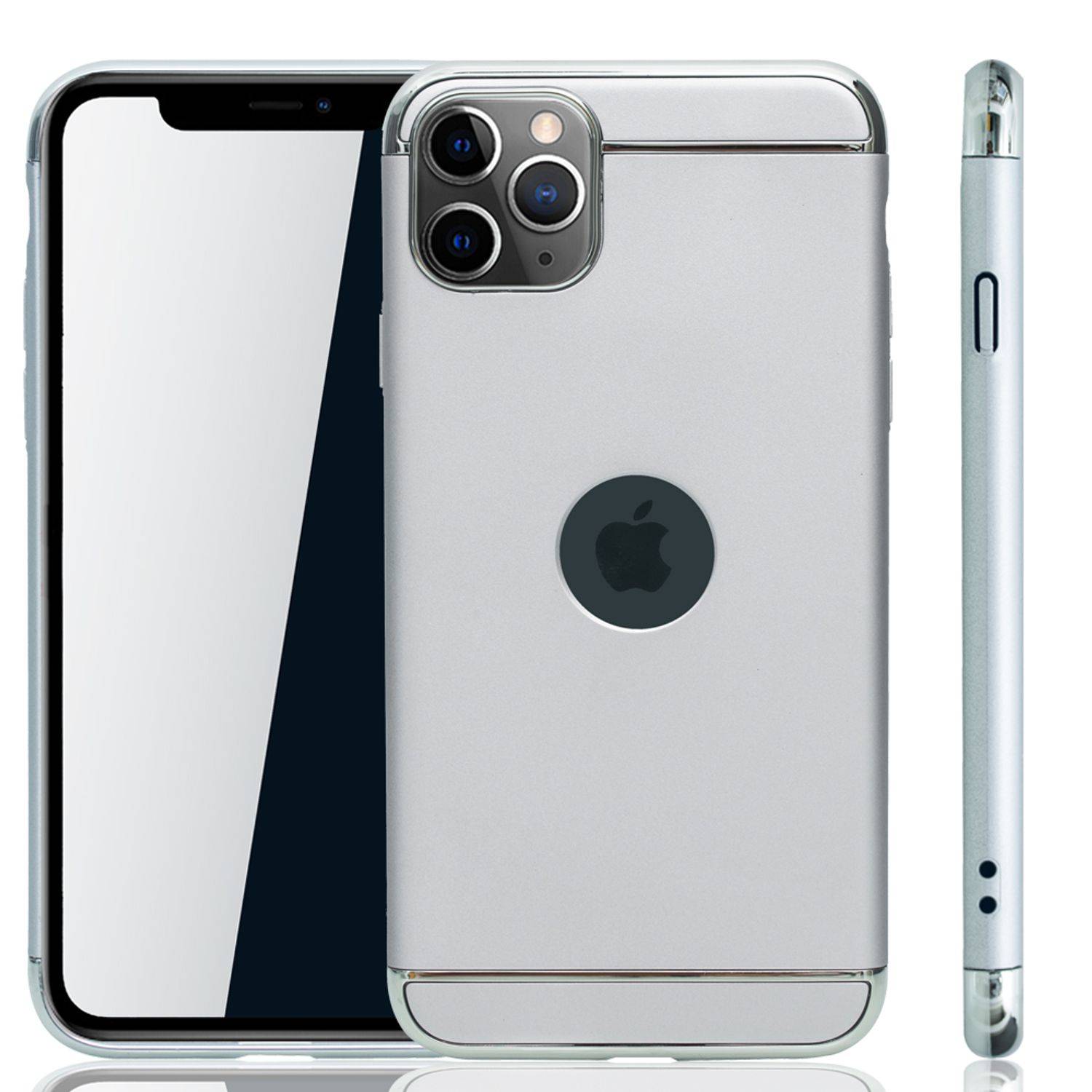 Apple iPhone 11 Pro Max Handyhülle Backcover Silber