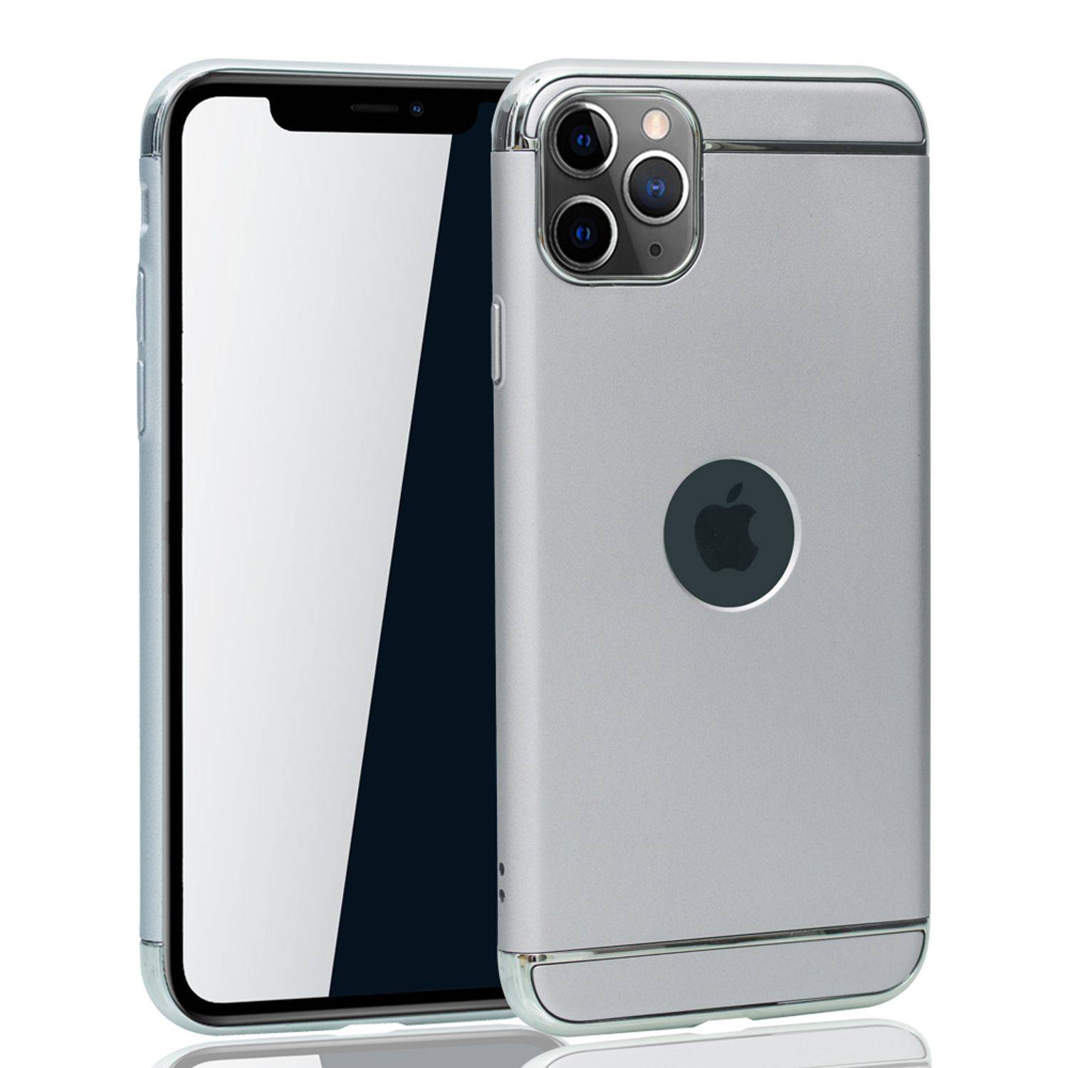 Apple iPhone 11 Pro Max Handyhülle Backcover Silber