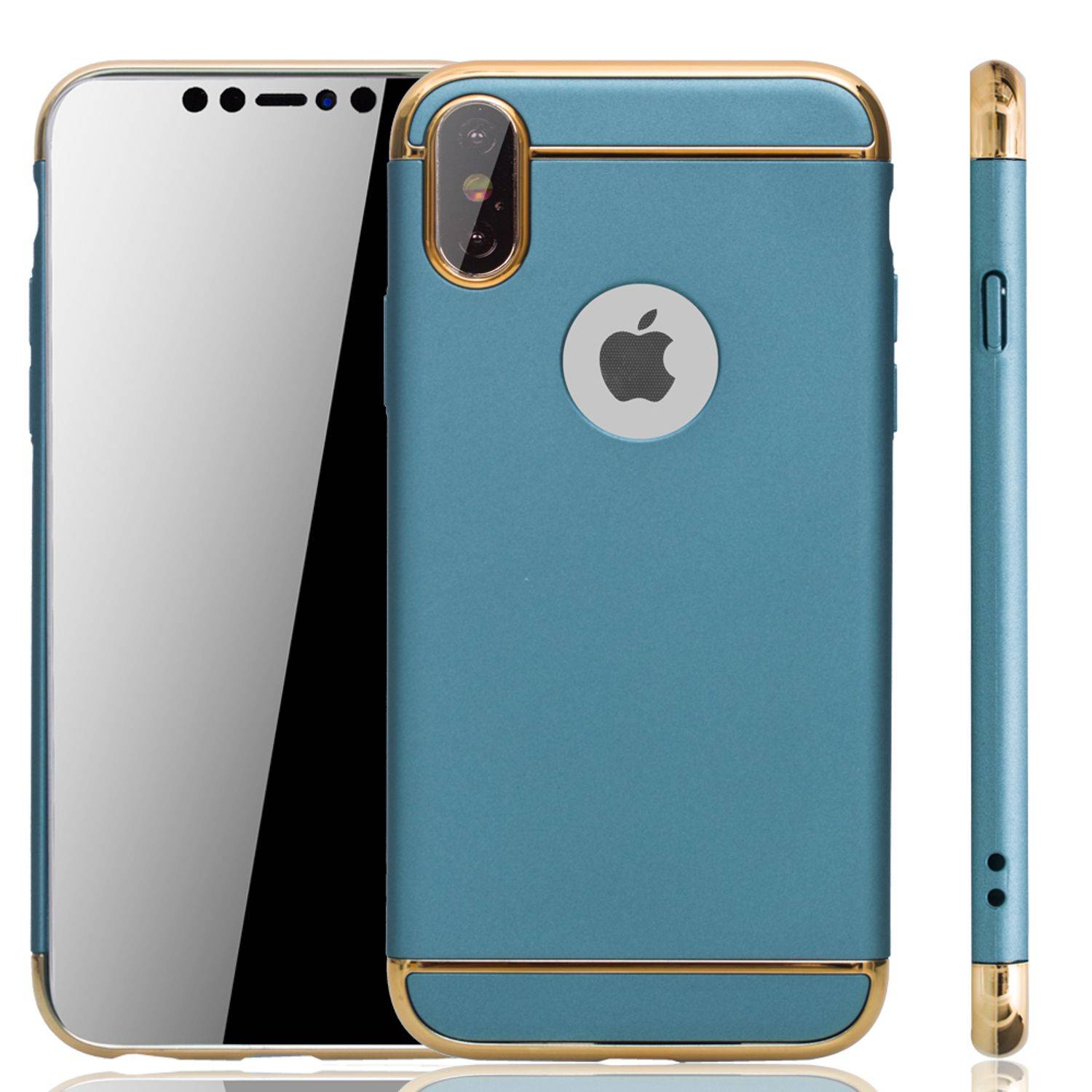 Apple iPhone X / iPhone XS Handyhülle Backcover Blau