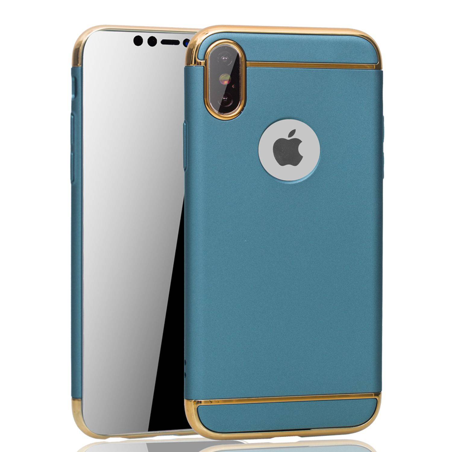 Apple iPhone X / iPhone XS Handyhülle Backcover Blau