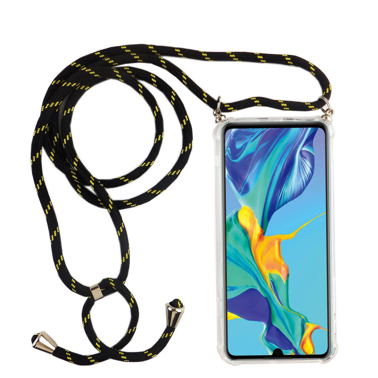 Huawei P30 Handykette Handyhülle Umhängetasche Transparent