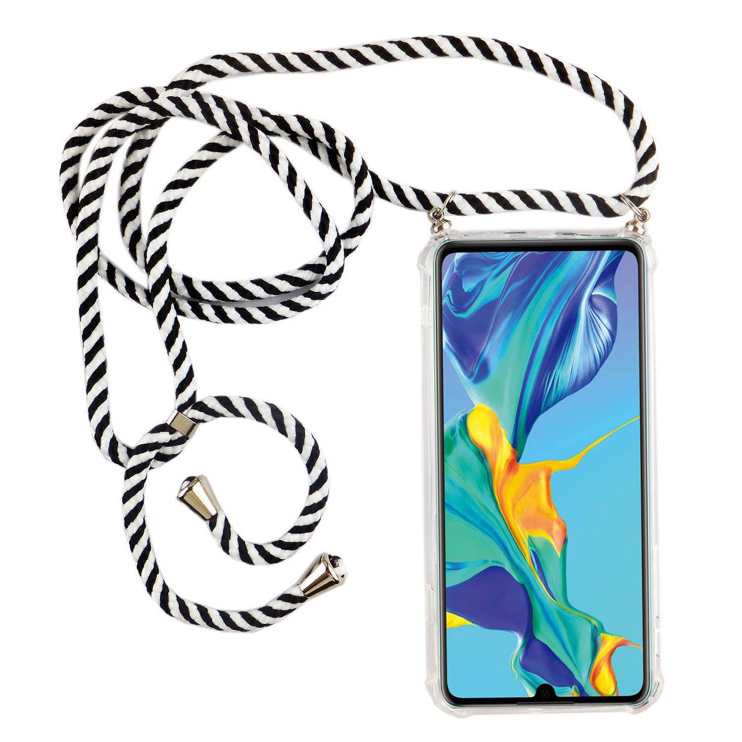 Huawei P30 Handykette Handyhülle Umhängetasche Transparent