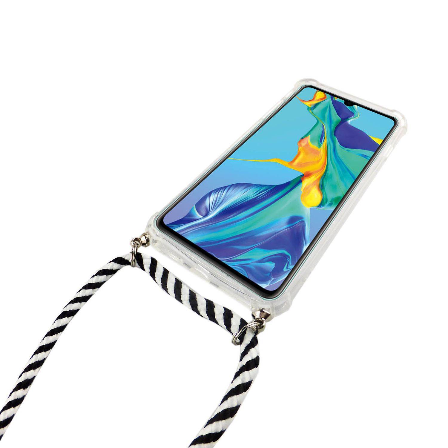 Huawei P30 Handykette Handyhülle Umhängetasche Transparent
