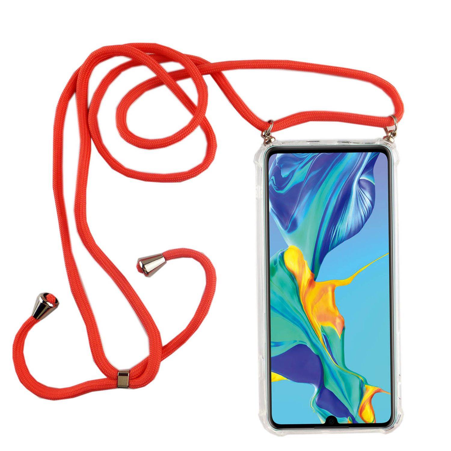 Huawei P30 Pro Handykette Handyhülle Umhängetasche Transparent