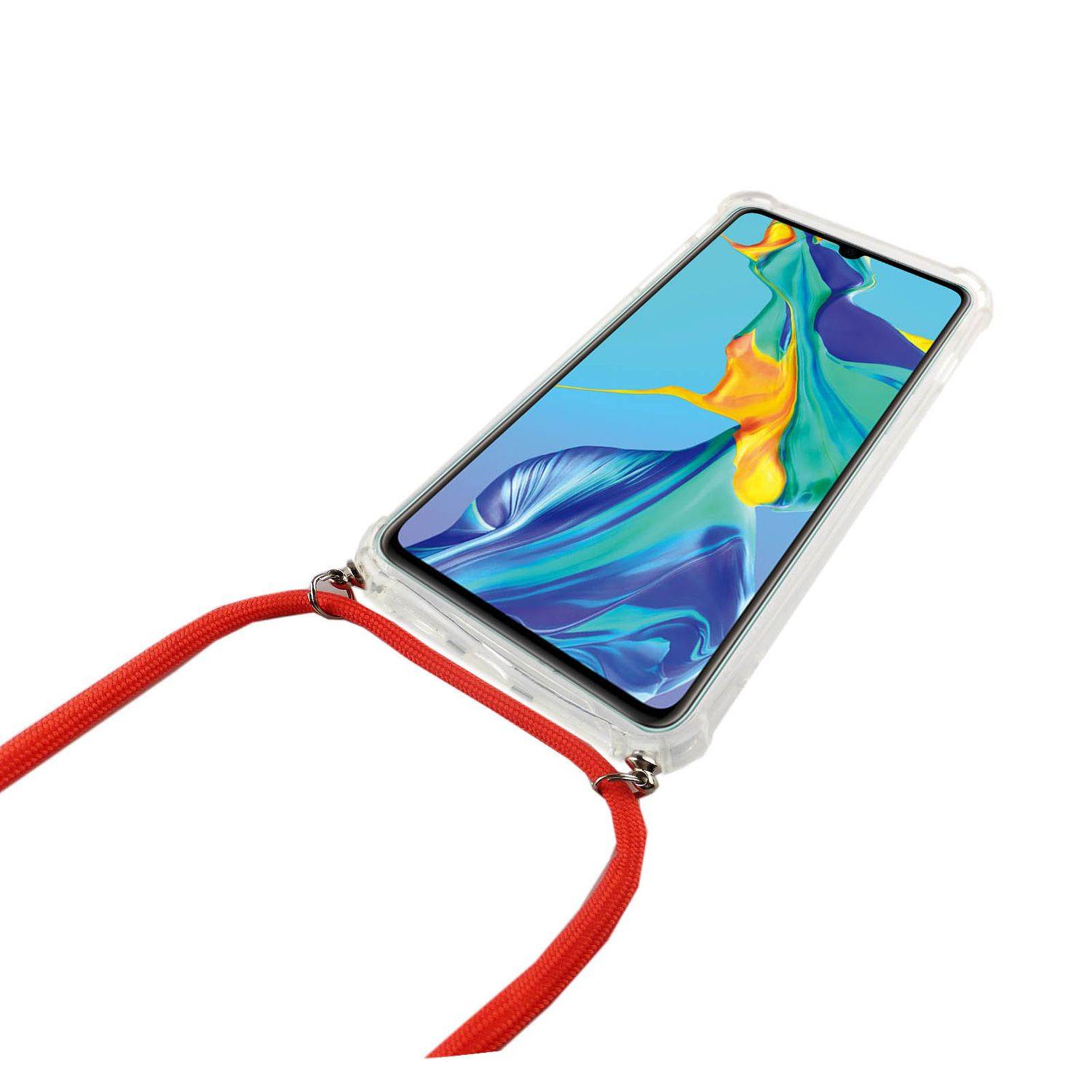 Huawei P30 Pro Handykette Handyhülle Umhängetasche Transparent