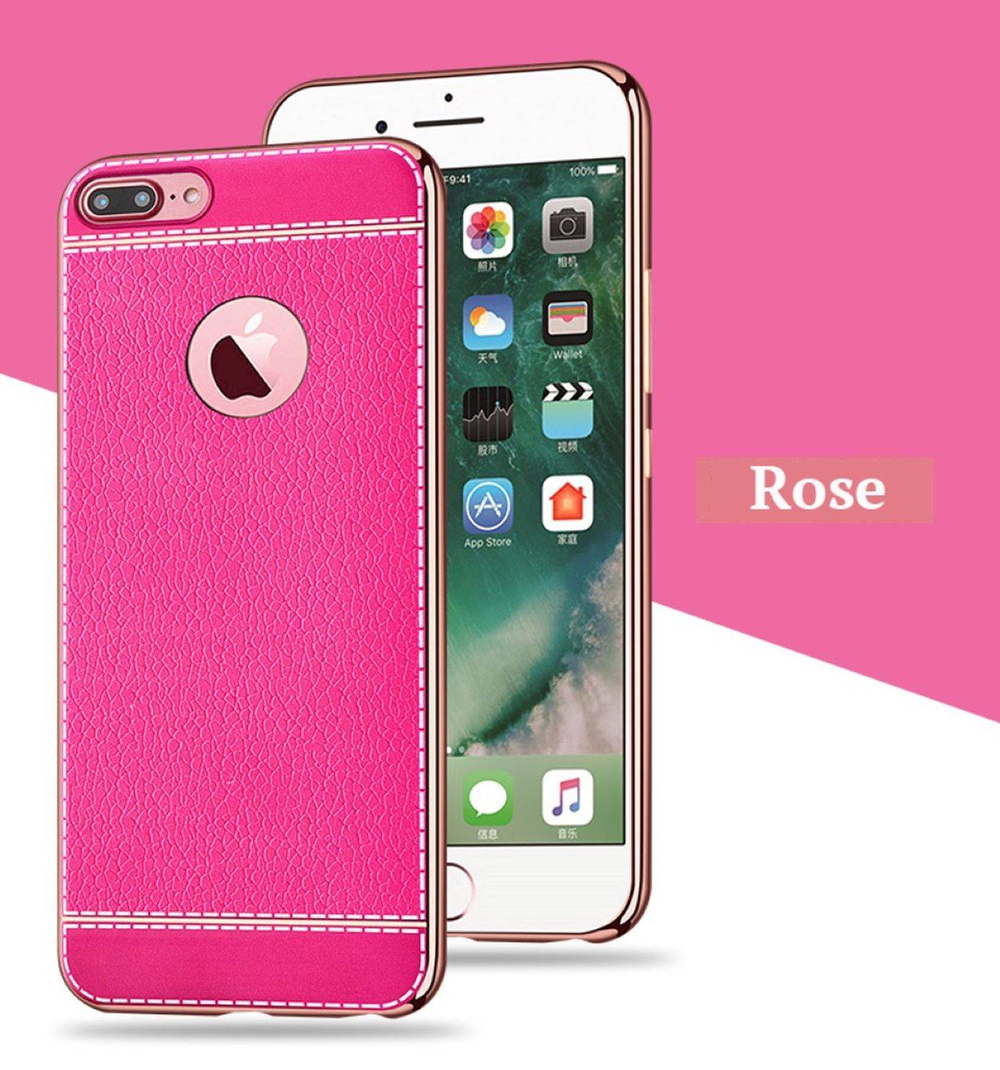 Apple iPhone 8 Plus Handyhülle Backcover Rosa