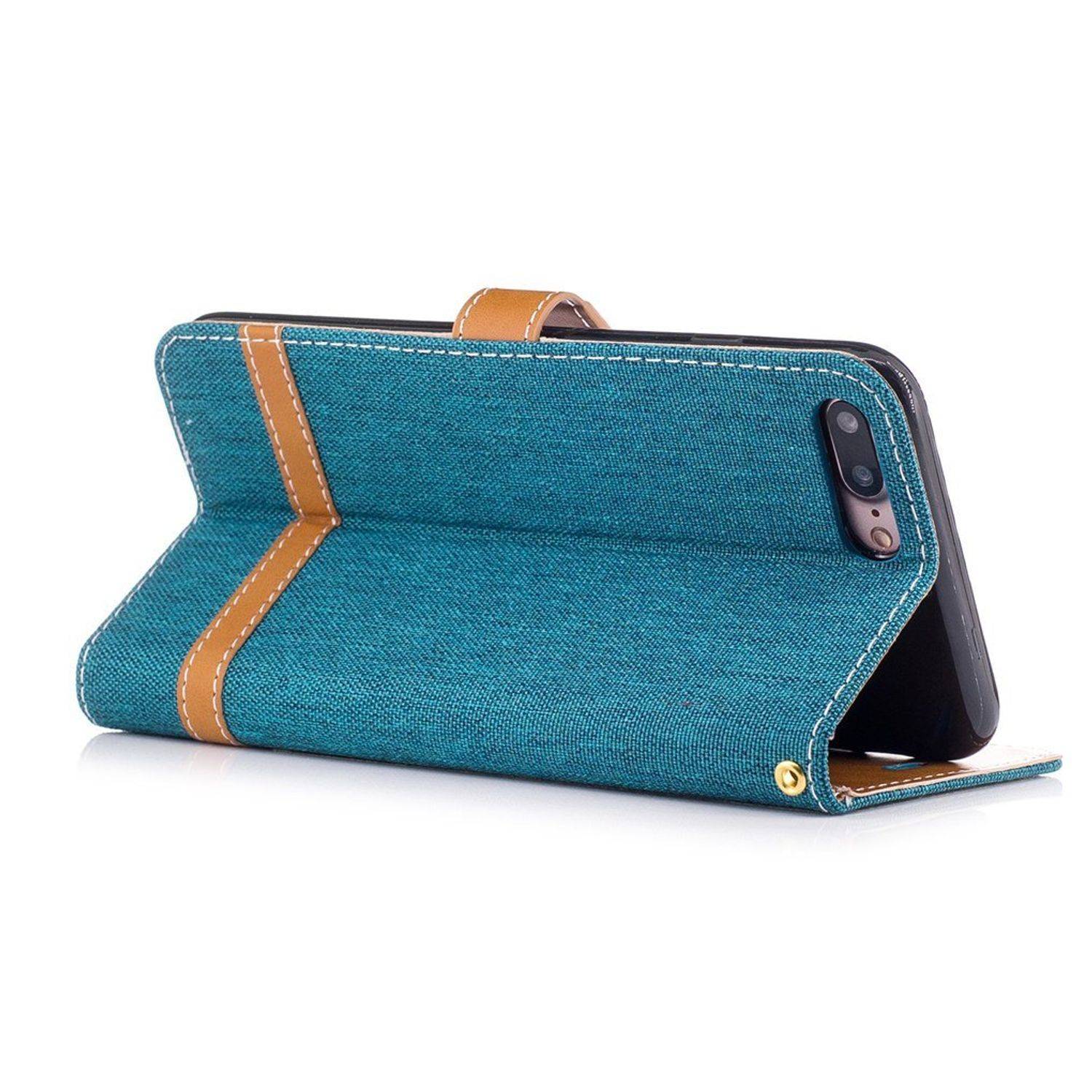 Apple iPhone 8 Plus Handyhülle Bookcover Grün