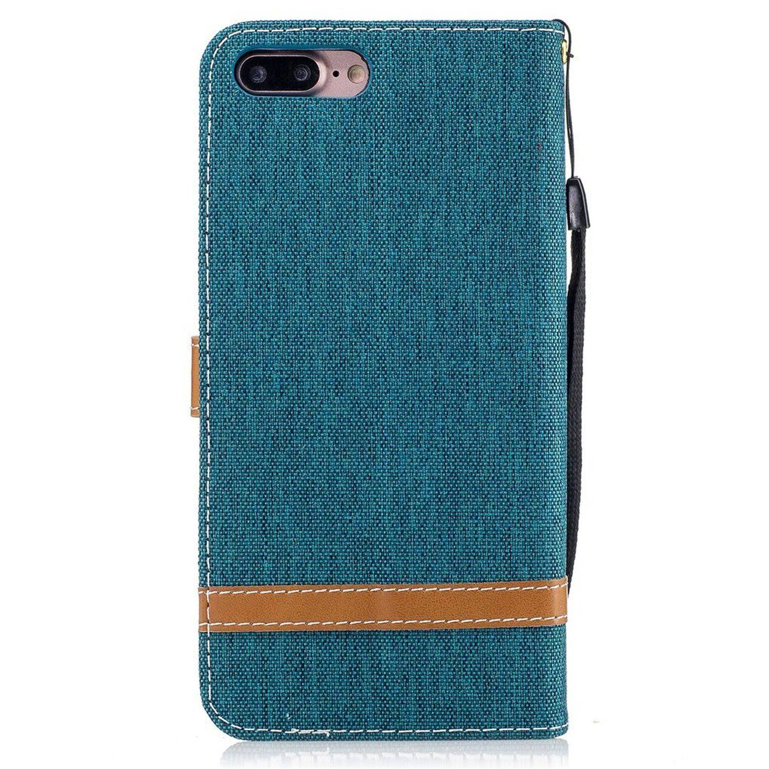 Apple iPhone 8 Plus Handyhülle Bookcover Grün