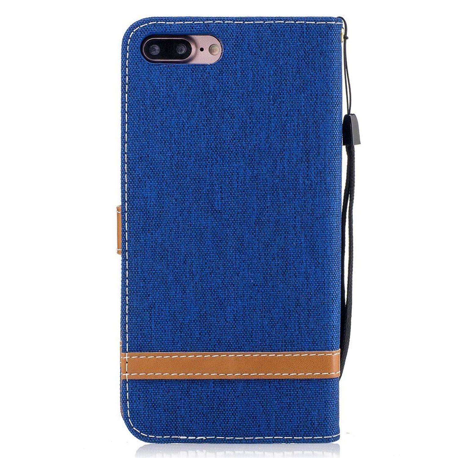 Apple iPhone 8 Plus Handyhülle Bookcover Blau