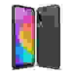 Xiaomi Mi A3 Handyhülle Carbon Optik Backcover Schwarz
