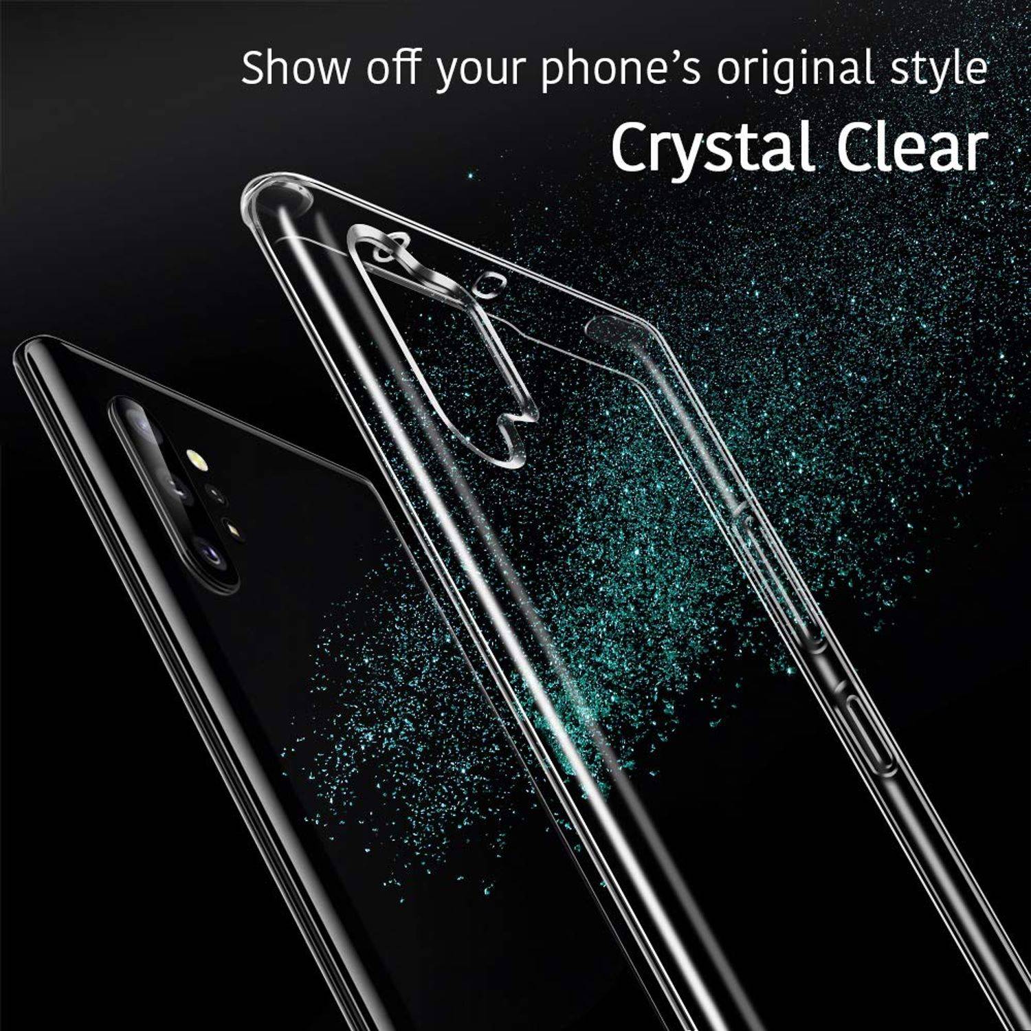 Samsung Galaxy Note 10 Plus Handyhülle Ultra Dünn Bumper Backcover Transparent