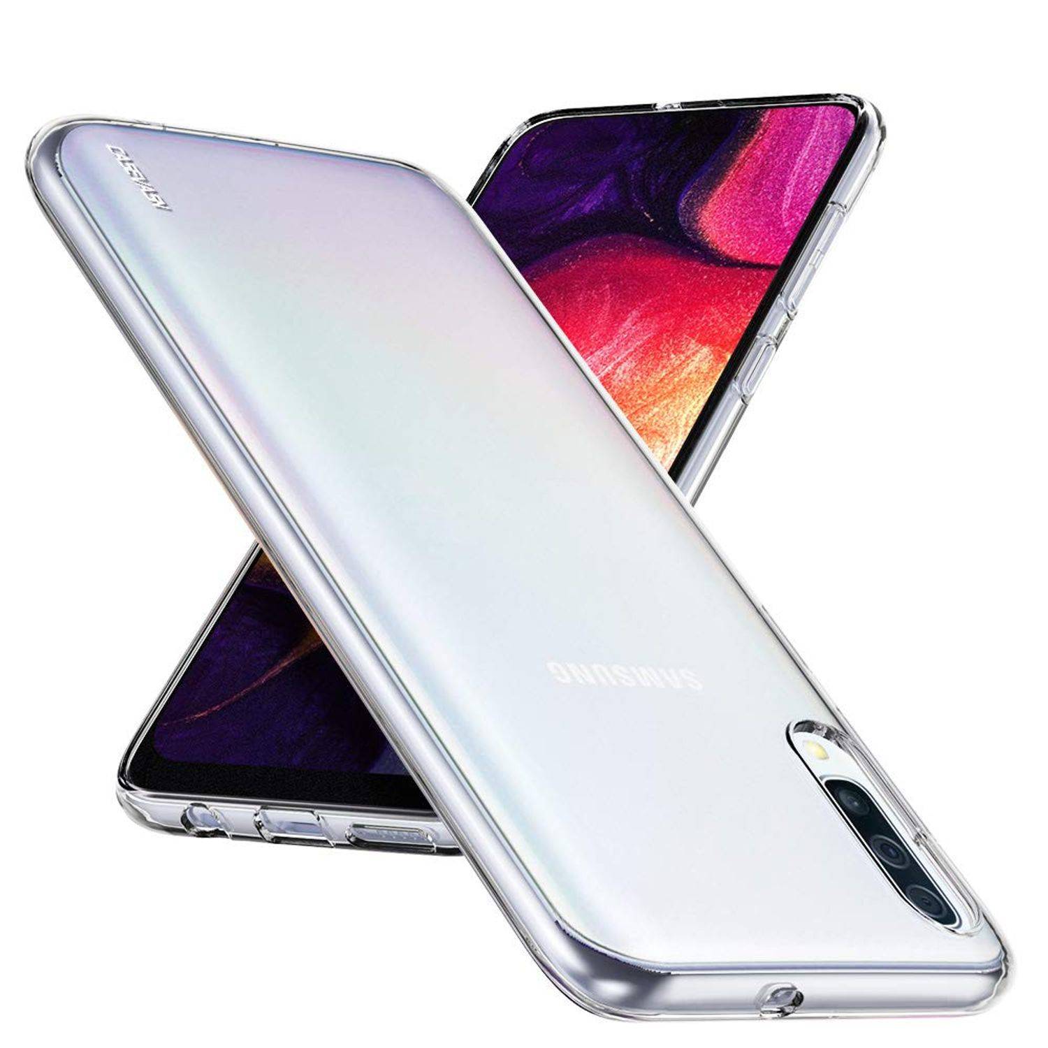 Samsung Galaxy A30s Handyhülle Ultra Dünn Bumper Backcover Transparent