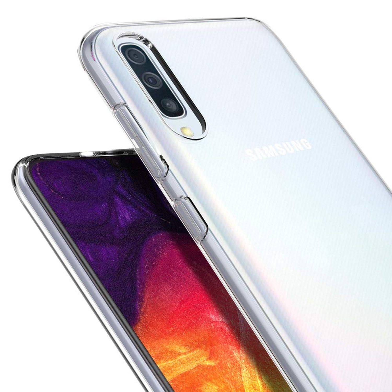 Samsung Galaxy A30s Handyhülle Ultra Dünn Bumper Backcover Transparent