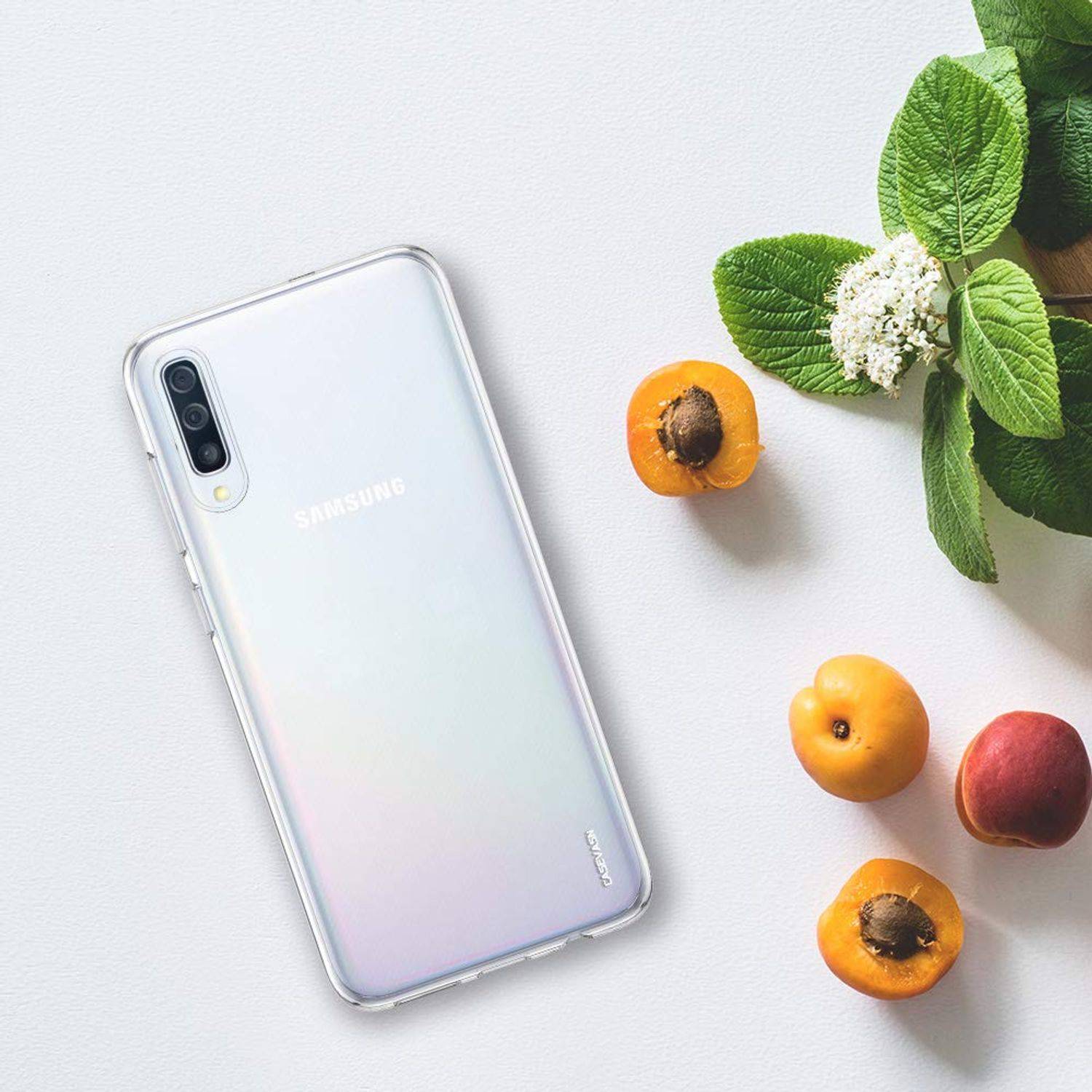 Samsung Galaxy A30s Handyhülle Ultra Dünn Bumper Backcover Transparent
