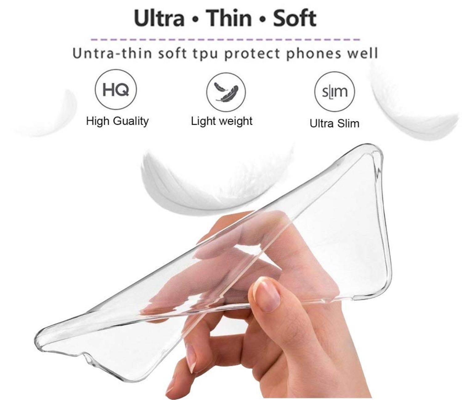 Samsung Galaxy A50s Handyhülle Ultra Dünn Bumper Backcover Transparent