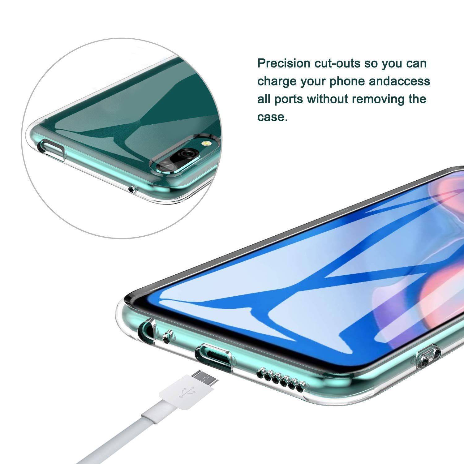 Huawei Y9 Prime 2019 Handyhülle Ultra Dünn Bumper Backcover Transparent