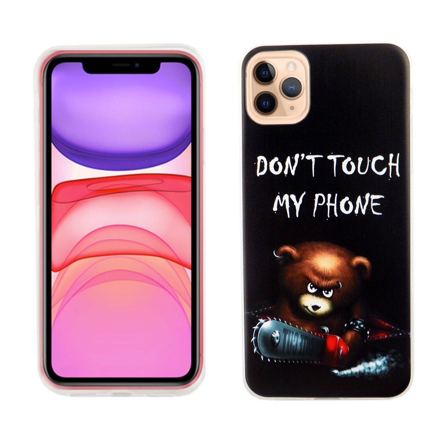Apple iPhone 11 Pro Max Handyhülle Bumper Backcover Schwarz