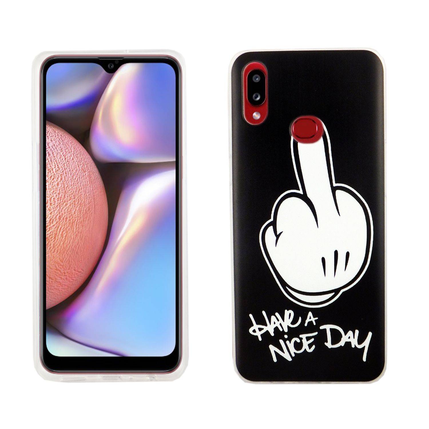 Samsung Galaxy A10s Handyhülle Bumper Backcover Schwarz