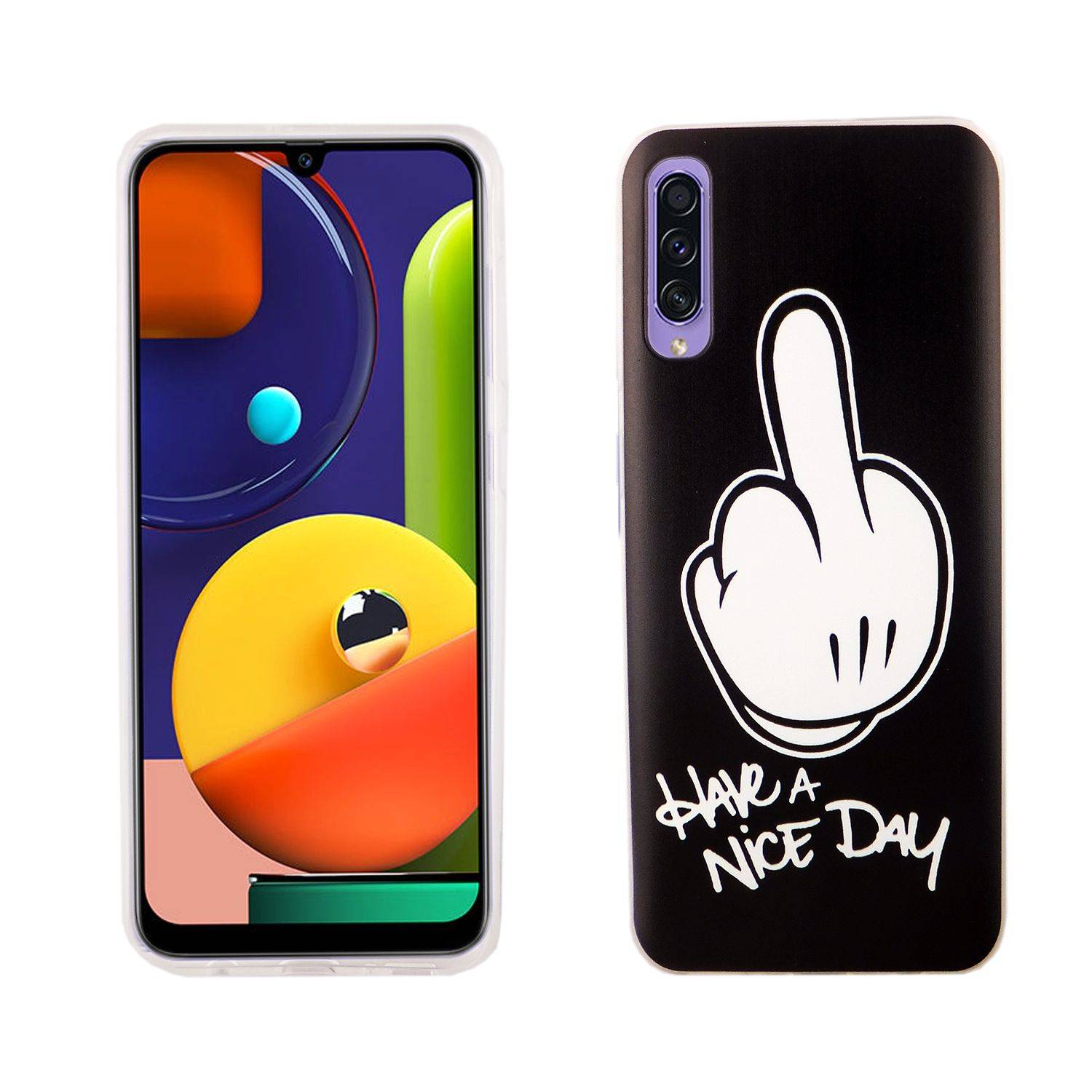 Samsung Galaxy A30s Handyhülle Bumper Backcover Schwarz