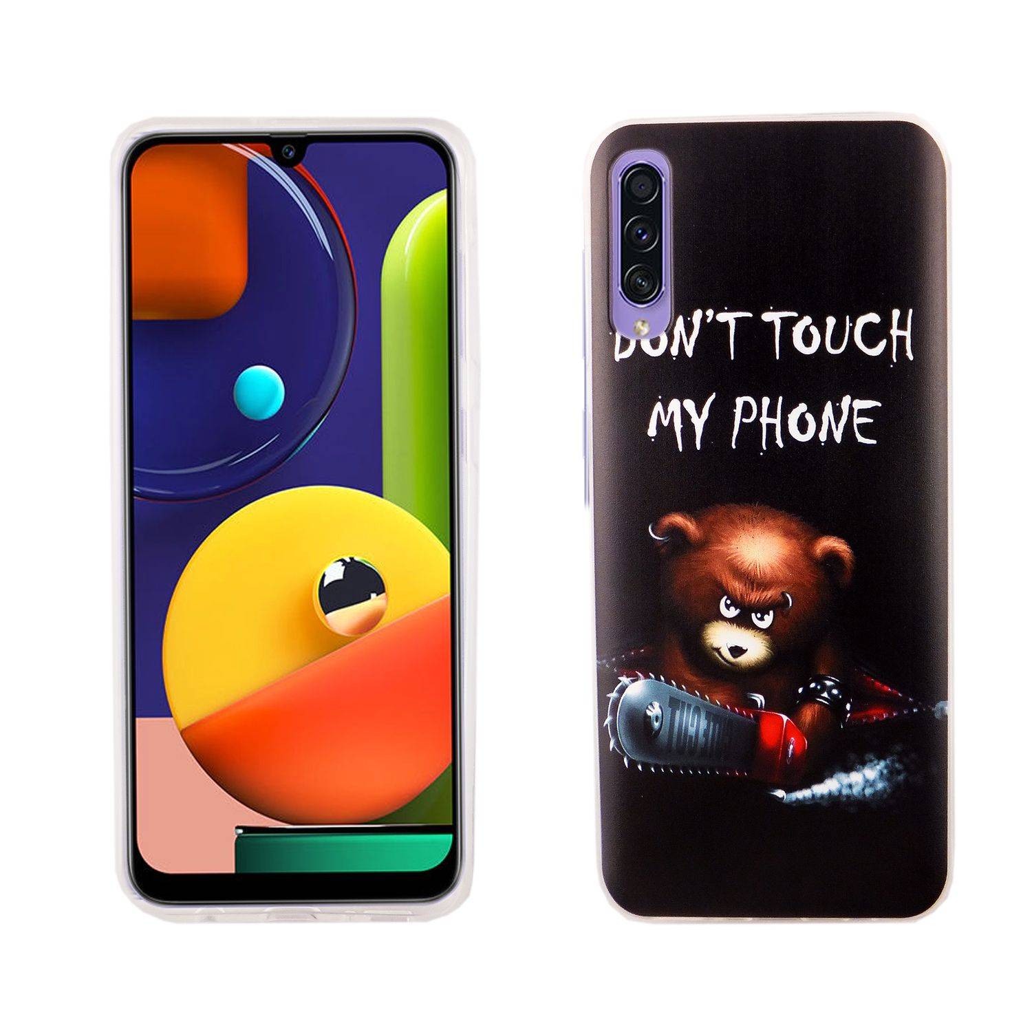 Samsung Galaxy A50s Handyhülle Bumper Backcover Schwarz